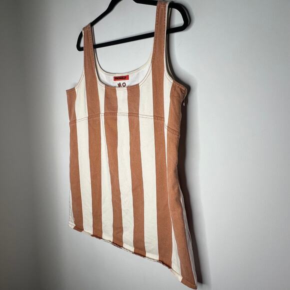 Simon Miller Denim Stripe Sahara Mini Dress Size XL - Picture 9 of 12